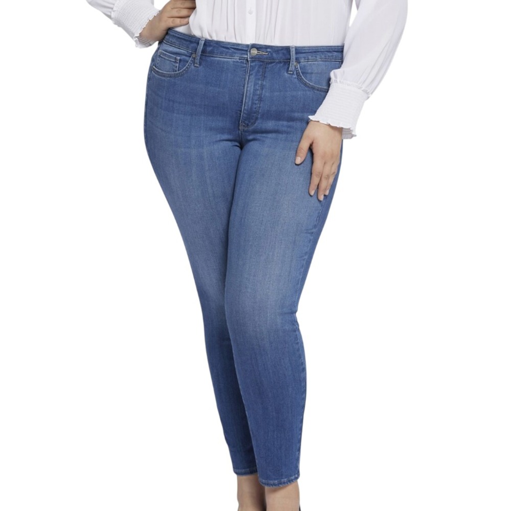 NYDJ JEANS Ami Skinny Sure Stretch LIFT-TUCK Fairmont Medium Wash 16W PLUS SIZE
